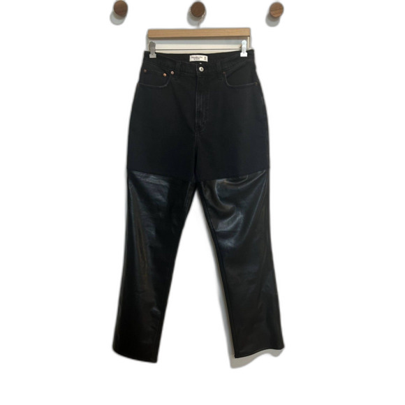 Abercrombie & Fitch Pants Curve Love The '90s Straight Ultra High Rise 10 Short - Picture 1 of 13